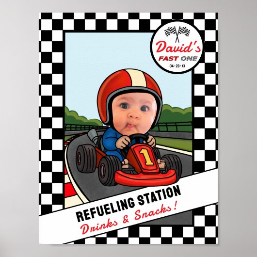 Fast ONE Refueling Station - Drinks and Snacks Poster (Vorne)