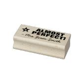 "FAST PERFEKT!" + Teacher's Name Rubber Briefmarke Gummistempel (Stempel)