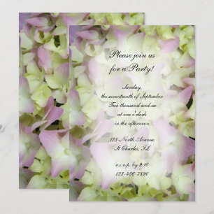 Fast Pink Hydrangea Blume Alle Ocassion Party Einladung