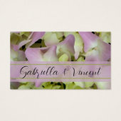 Fast Pink Hydrangea Blume Gastgeschenk Hochzeit Ta (Rückseite)