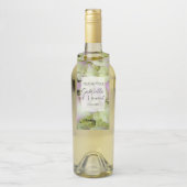 Fast Pink Hydrangea-Blume Hochzeit Flaschenanhänger (Auf Flasche)