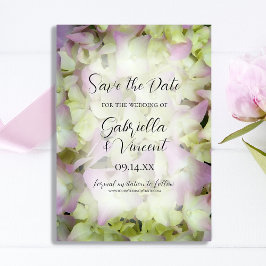Fast Pink Hydrangea-Blume Hochzeit speichern das D Save The Date