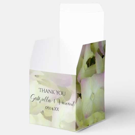 Fast Pink Hydrangea Blumenhochzeit Geschenkschachtel (Geöffnet)