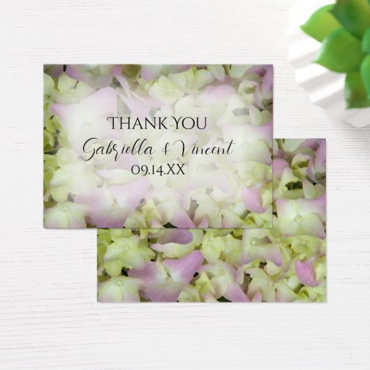 Fast Pink Hydrangea Gastgeschenk Hochzeit Tags (Schreibtisch)