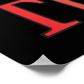 Fast Pitch Softball Version 1 Poster (Ecke)