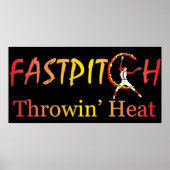 Fast Pitch Softball Version 1 Poster (Vorne)