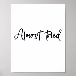Fast probiert poster