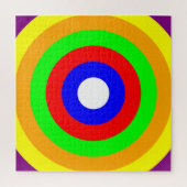 Fast Regenbogen Ringe Schwieriges Jigsaw Puzzle (Vertikal)