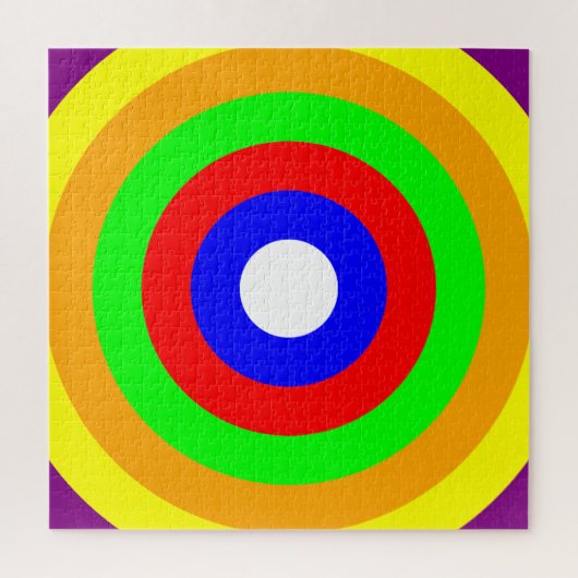 Fast Regenbogen Ringe Schwieriges Jigsaw Puzzle (Vertikal)