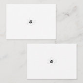 Fast schwarzes, grünes weißes afrikanisches Design Platzkarte (Vorne/Hinten)