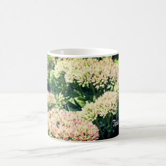 Fast-Sedum-Blume Personalisiert Kaffeetasse (Mittel)