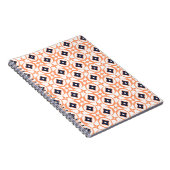 Fast Shippo Orange Geometric Spiral Notebook Notizblock (Rechte Seite)