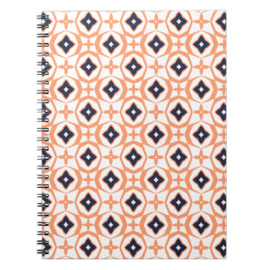 Fast Shippo Orange Geometrisches Spiralheft Notizblock