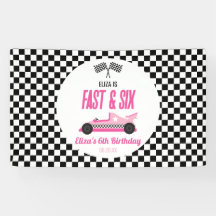 Fast & Six Pink Race Car 6. Geburtstagsparty