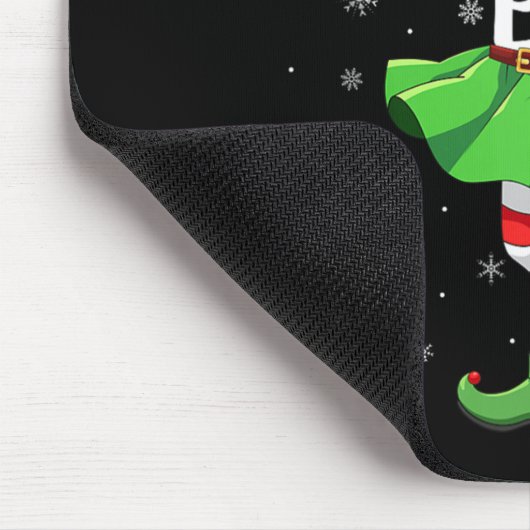 Fast Talking Elf Christmas Girls Women Elf Squad X Mousepad (Ecke)