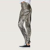 Fast überall 2 Schwarz-Weiß-Acrylmalerei Leggings (Links)