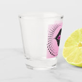 "Fast Verheiratet" Black Lace Kiss Bachelorette Schnapsglas (Links)