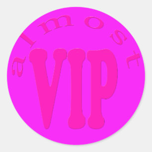 fast vip runder aufkleber