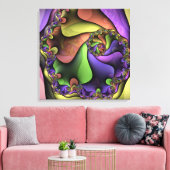 Fast vor ihm wackelte Canvas Leinwanddruck (Insitu (Wohnzimmer))