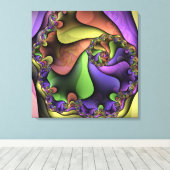 Fast vor ihm wackelte Canvas Leinwanddruck (Insitu (Holzboden))