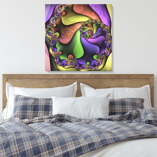 Fast vor ihm wackelte Canvas Leinwanddruck (Insitu (Schlafzimmer))