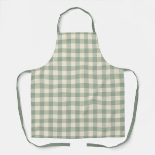 Fast wach Gingham - Kariertes Flussmuster. Schürze