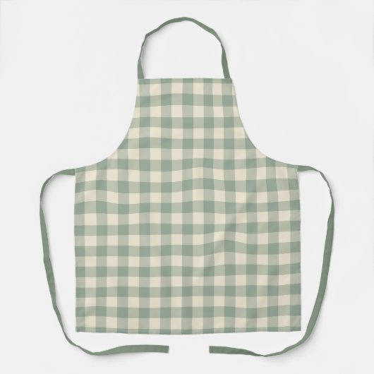 Fast wach Gingham - Kariertes Flussmuster. Schürze (Vorderseite)
