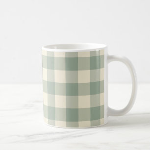 Fast wach Gingham - Kariertes Flusstil-Muster. Kaffeetasse