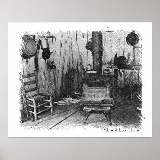 Fast wie Zuhause Vintage Wandkunst Poster (Vorne)