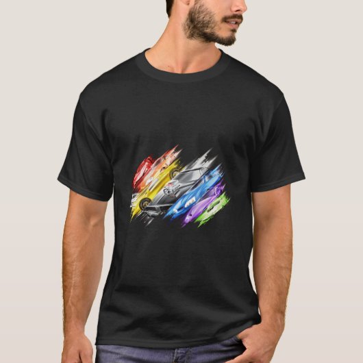 Fast X Multicolor Car T-Shirt (Vorderseite)