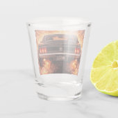 Fastback Muscle Car Fury Schnapsglas (Rückseite)
