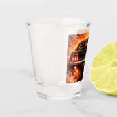 Fastback Muscle Car Fury Schnapsglas (Links)