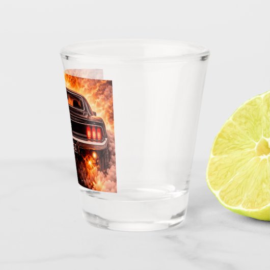 Fastback Muscle Car Fury Schnapsglas (Rechts)