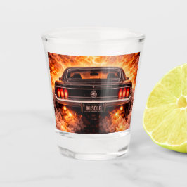 Fastback Muscle Car Fury Schnapsglas