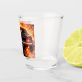 Fastback-Muskelwagen-Wut Schnapsglas (Rechts)