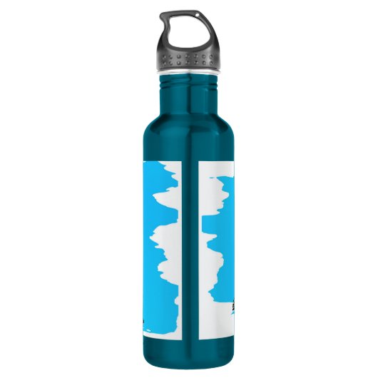 Fastball Baseball Pitcher Edelstahlflasche (Rückseite)