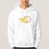 Fastball Flame Baseball Sport Hoodie (Vorderseite)