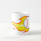 Fastball Flame Baseball Sport Kaffeetasse