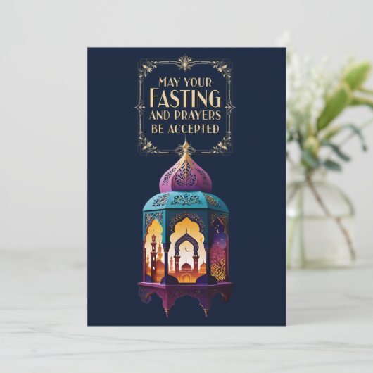 Fasten Einladung (Stehend Vorderseite)