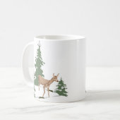 Fasten im Winter's Wald Kaffeetasse (Vorderseite Links)