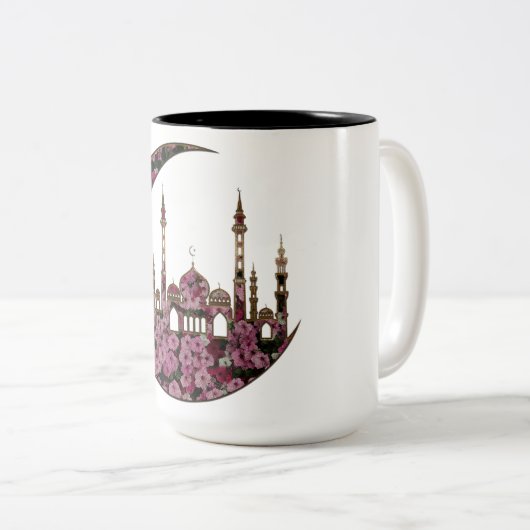 Fasten Modus ramadan auf Zweifarbige Tasse (VorderseiteRechts)