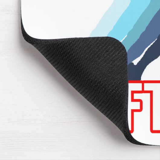 Fasten Neigungsoftball-Silhouette Mousepad (Ecke)