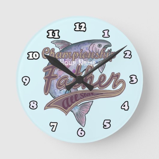 Fasten-Uhr Runde Wanduhr (Vorderseite)