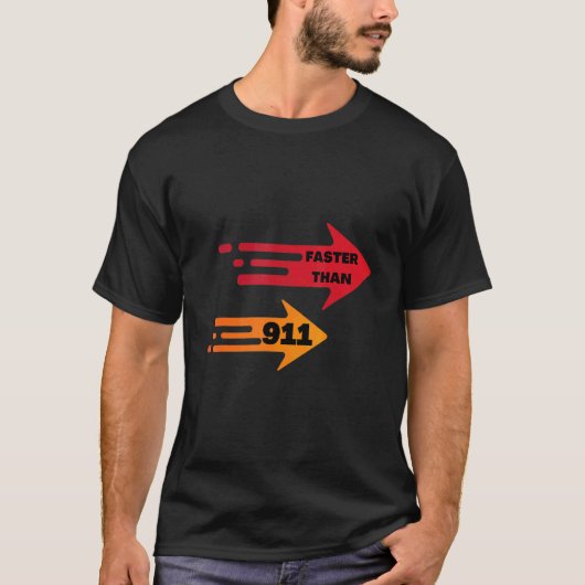 Faster than 911 T-Shirt (Vorderseite)