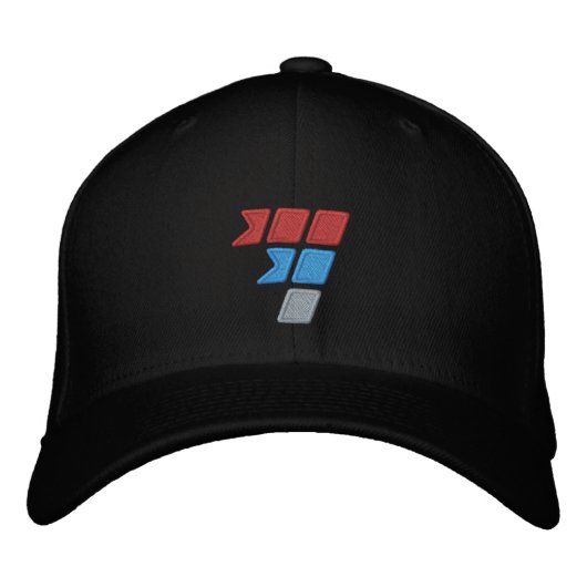 fastfan™ Flexfit-Wollhut Bestickte Baseballkappe (Vorderseite)