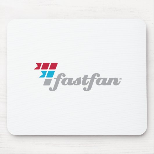 fastfan™ Weiß Mousepad (Vorne)