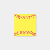 Fastfeld Softball Coach oder Spielersportbüro Post-it Klebezettel (Vorderseite)