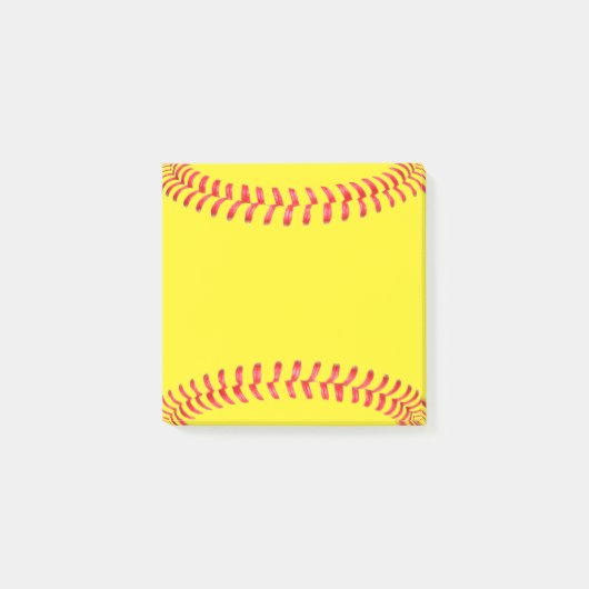 Fastfeld Softball Coach oder Spielersportbüro Post-it Klebezettel (Vorderseite)