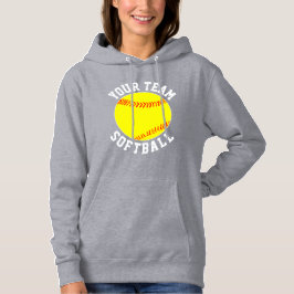 Fastfeld Softball Custom Team Name Sports Womens Hoodie