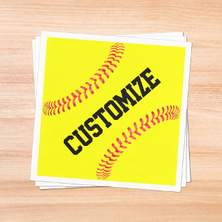 Fastfeld Softball Party/Banquet Custom Napkins Serviette